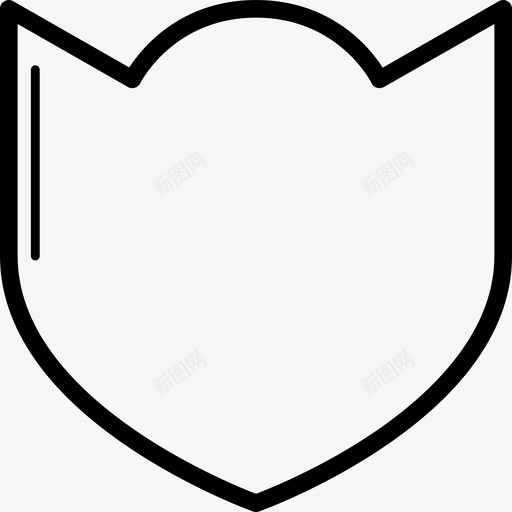 战斗盾牌外形优雅的界面图标svg_新图网 https://ixintu.com 优雅的界面 外形 战斗盾牌