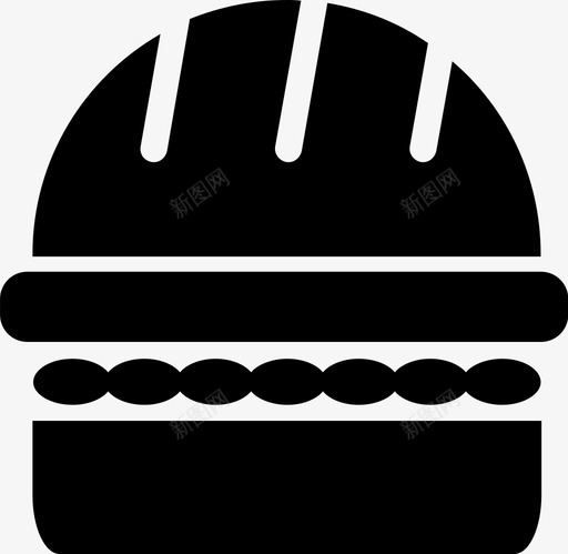 汉堡芝士汉堡食物图标svg_新图网 https://ixintu.com 汉堡 美味 芝士汉堡 食物