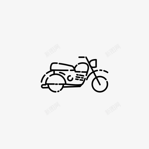 摩托车自行车车辆图标svg_新图网 https://ixintu.com 交通工具 摩托车 自行车 车辆