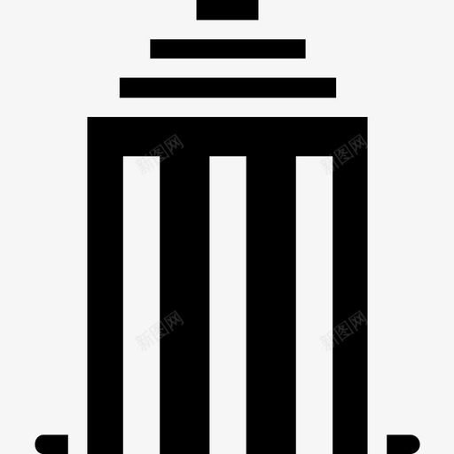 摩天大楼城市建筑商场图标svg_新图网 https://ixintu.com 商场 城市建筑 建筑字形图标 摩天大楼 现代建筑