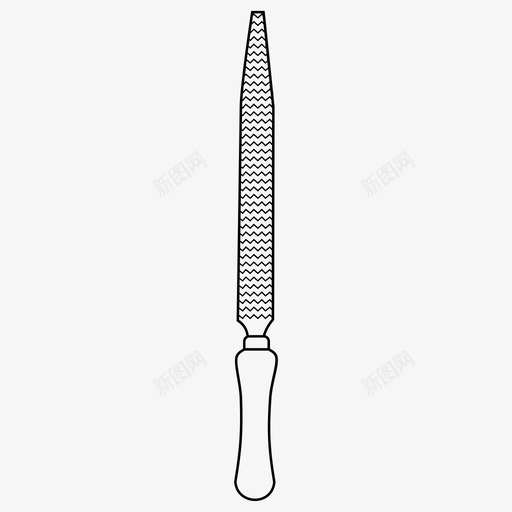 锉刀木工手图标svg_新图网 https://ixintu.com 工具 手 木工 木材 锉刀