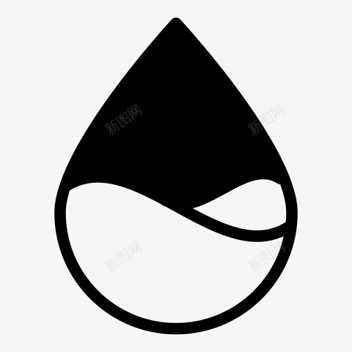 水滴海洋雨滴图标svg_新图网 https://ixintu.com 大海 水滴 海洋 雨滴