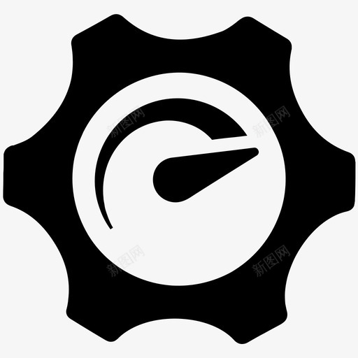性能快速齿轮图标svg_新图网 https://ixintu.com 商业图标集5 工作 快速 性能 高性能 齿轮
