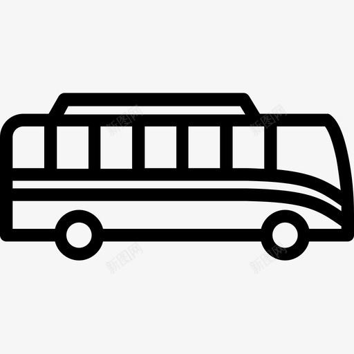 旅游巴士汽车巴士长途汽车图标svg_新图网 https://ixintu.com 公共汽车 公共汽车线路图标 地铁 旅游巴士 汽车巴士 长途汽车
