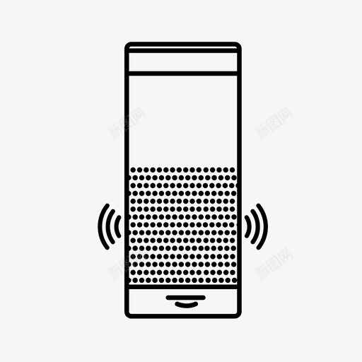 亚马逊回声扬声器技术图标svg_新图网 https://ixintu.com 亚马逊回声 扬声器 技术 语音 连接的东西