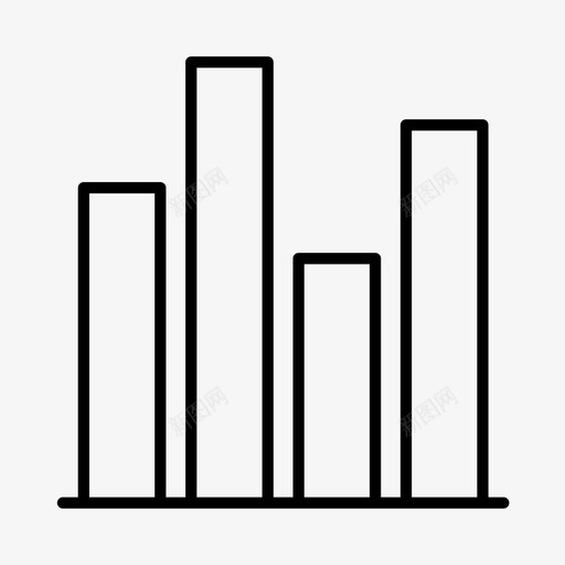 柱状图数据数字图标svg_新图网 https://ixintu.com 数字 数据 柱状图 界面 统计 网站元素 调查