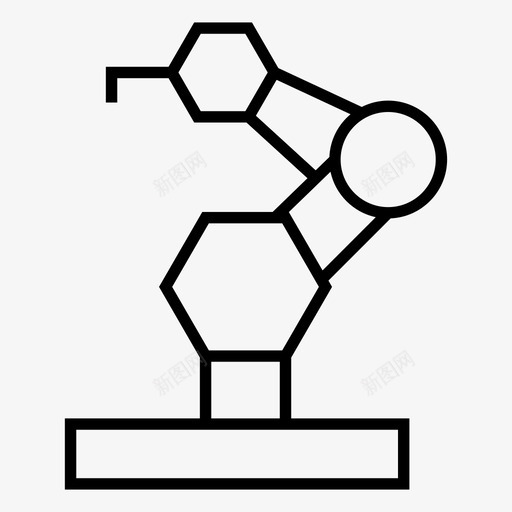 工业机器人自动化机械图标svg_新图网 https://ixintu.com 制造 工业机器人 机械 自动化
