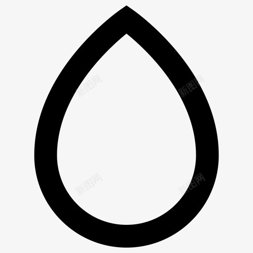 水滴粗体ui图标2svg_新图网 https://ixintu.com 水滴 粗体ui图标2