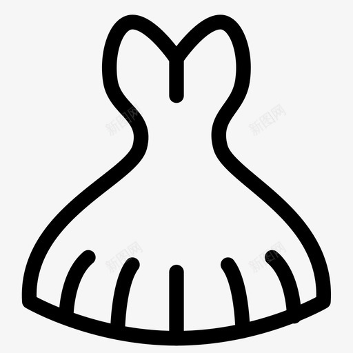 婚纱衣服鞋子图标svg_新图网 https://ixintu.com 婚纱 衣服 鞋子