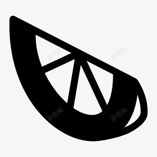 橘子片水果柠檬片图标svg_新图网 https://ixintu.com 柠檬片 橘子片 水果 维生素