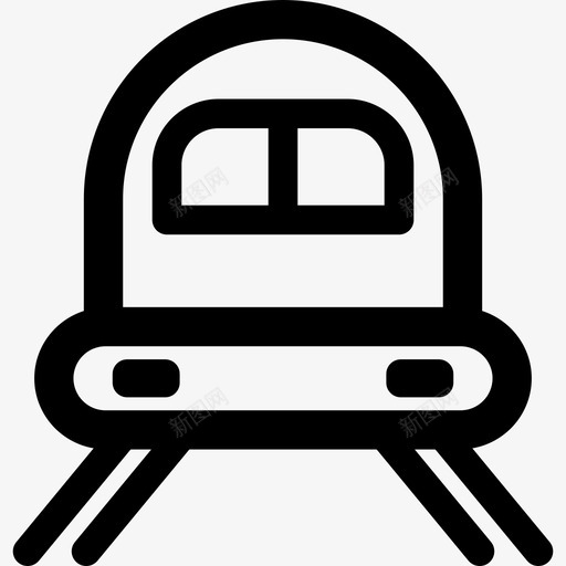 正面列车运输运输设备图标svg_新图网 https://ixintu.com 正面列车 运输 运输设备