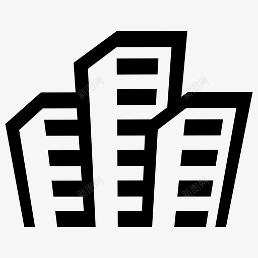 建筑物房屋真实状态图标svg_新图网 https://ixintu.com 建筑物 房屋 真实状态