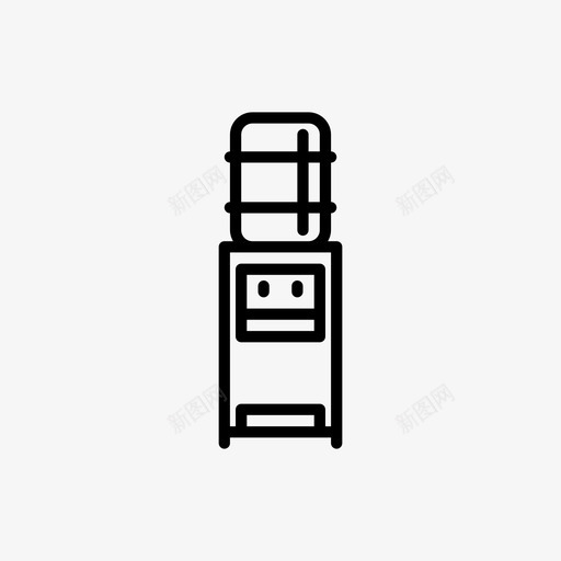 饮水机常用图标svg_新图网 https://ixintu.com 常用图标 饮水机