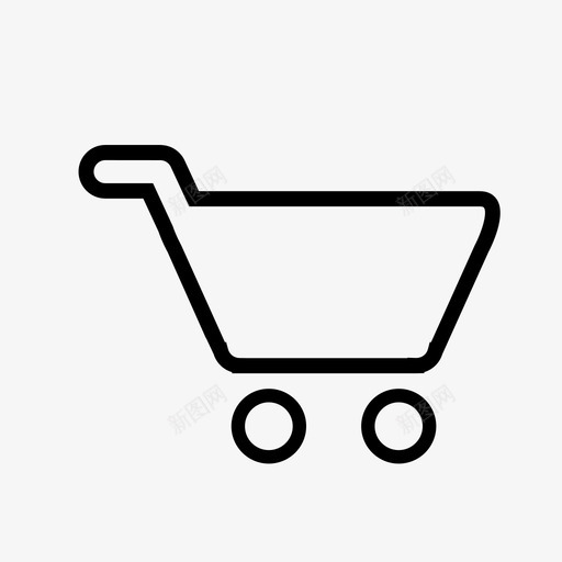 icon-购物车 未添加商品svg_新图网 https://ixintu.com icon-购物车 未添加商品