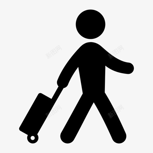 旅游机场值机值机图标svg_新图网 https://ixintu.com 值机 旅游 机场值机 流动 男女标牌