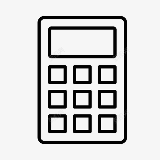 计算器算术数学图标svg_新图网 https://ixintu.com 学校 属性 数字 数学 用户界面按钮 算术 计算器