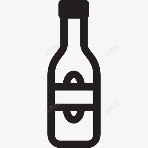 伏特加瓶食物酒吧烈酒图标svg_新图网 https://ixintu.com 伏特加瓶 酒吧烈酒 食物