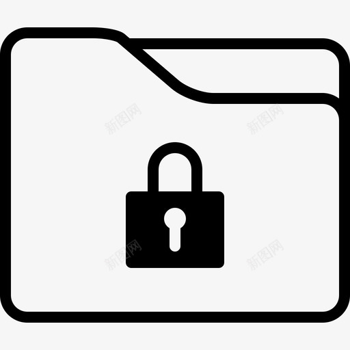 文件夹锁定暗主题挂锁安全图标svg_新图网 https://ixintu.com 安全 挂锁 文件夹 文件夹锁定暗主题