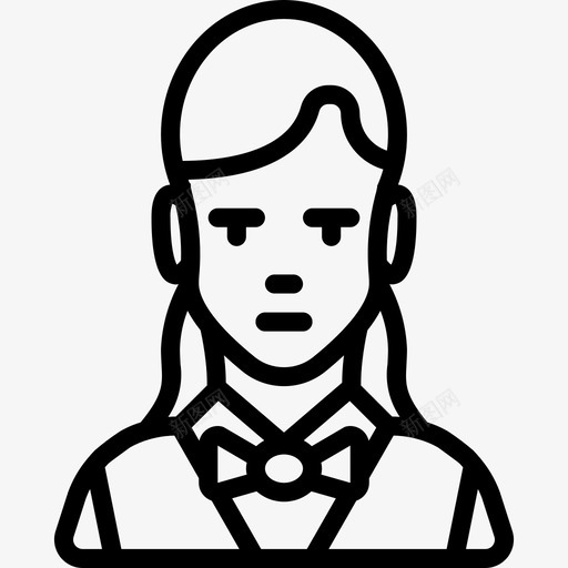 服务员工作女佣图标svg_新图网 https://ixintu.com 人 女佣 工作 服务员 职业 职业概要