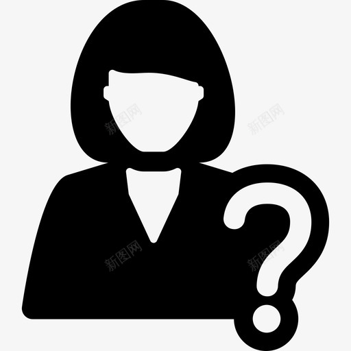 客服文员商务管理象形图图标svg_新图网 https://ixintu.com 商务 客服文员 管理象形图
