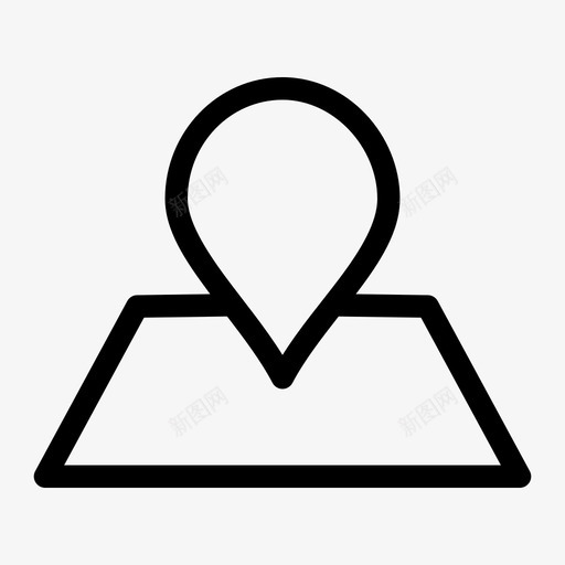位置定位销定位标志图标svg_新图网 https://ixintu.com 位置 定位标志 定位销