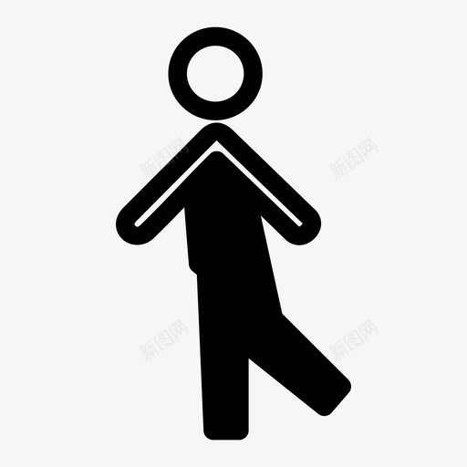 行走人跑图标svg_新图网 https://ixintu.com 人 大步 行走 跑