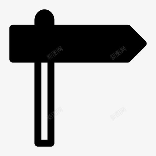 路标方向路线图图标svg_新图网 https://ixintu.com 方向 街道 路标 路线图