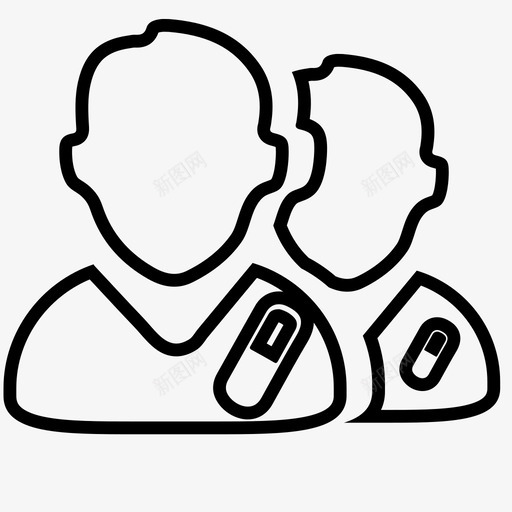 医师团队-线svg_新图网 https://ixintu.com 医师团队-线