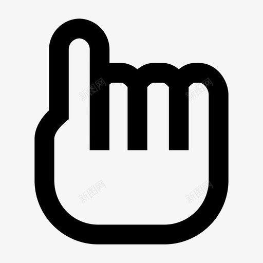 点击指向图标svg_新图网 https://ixintu.com 指向 点击