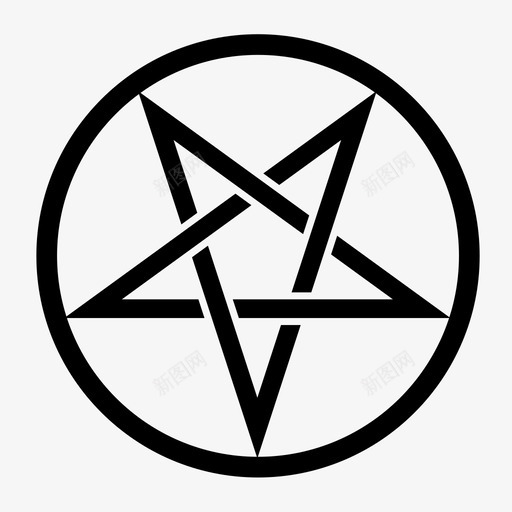 五角星黑魔法恶魔图标svg_新图网 https://ixintu.com 五角星 巫术 恶魔 撒旦 神秘 邪恶 黑魔法