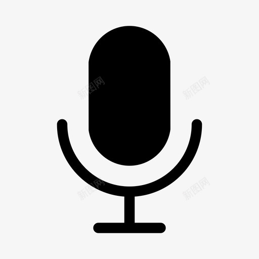 麦克风录音媒体硬件ios优化图标svg_新图网 https://ixintu.com 媒体硬件ios优化 录音 麦克风