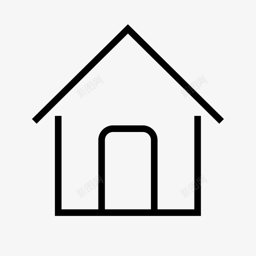 icon-首页 未在当前页svg_新图网 https://ixintu.com icon-首页 未在当前页