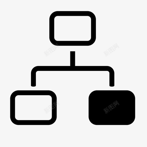 图表思维导图组织图图标svg_新图网 https://ixintu.com 关系 图表 思维导图 树 组织图