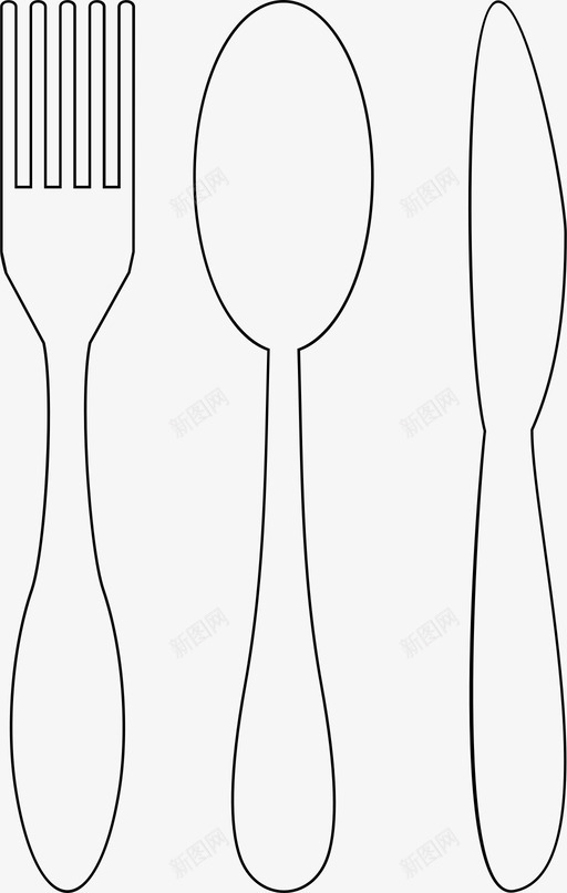采购产品银器餐具叉子图标svg_新图网 https://ixintu.com 刀 勺子 叉子 采购产品银器 餐具