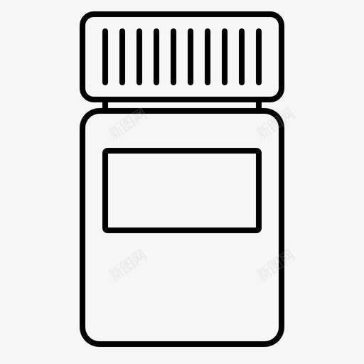 药瓶药药丸图标svg_新图网 https://ixintu.com 治疗 药 药丸 药瓶
