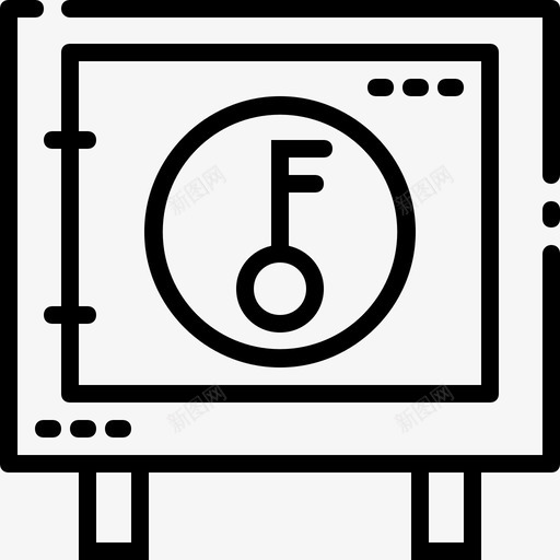 锁箱钥匙保险箱安全图标svg_新图网 https://ixintu.com 保险箱 商务3 安全 贵重物品 锁箱钥匙