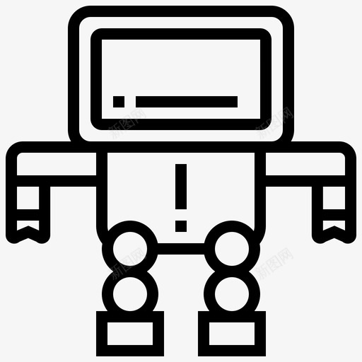 机器人人工智能创新图标svg_新图网 https://ixintu.com 人工智能 创新 技术 未来技术 机器人