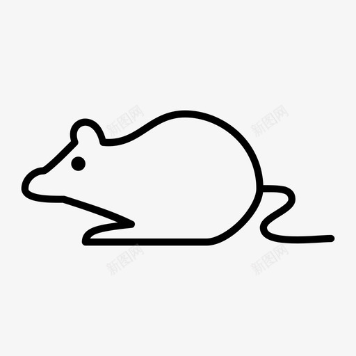 老鼠动物宠物图标svg_新图网 https://ixintu.com 动物 宠物 玩具老鼠 老鼠