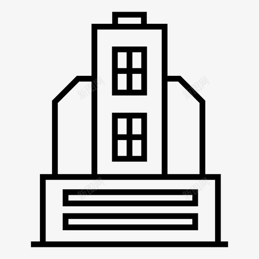 塔楼大楼酒店图标svg_新图网 https://ixintu.com 办公室 塔楼 大楼 市中心 市区 酒店