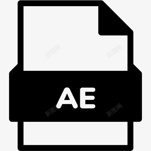 ae文件扩展名格式图标svg_新图网 https://ixintu.com ae文件 扩展名 文件格式vol3混合 格式 类型