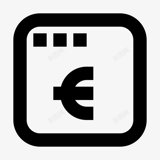 网上银行金融货币图标svg_新图网 https://ixintu.com 网上银行 货币 金融 金融材料