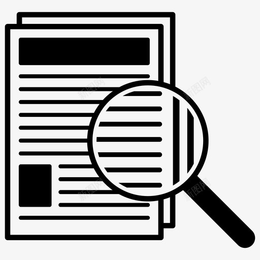 研究背景论文图标svg_新图网 https://ixintu.com 二次 研究 背景 论文 设计过程 阅读