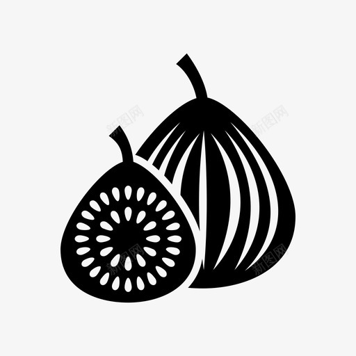 无花果果脯食用图标svg_新图网 https://ixintu.com 无花果 果脯 水果 酸味 食物 食用