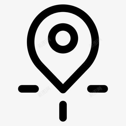 定位销地图销图标svg_新图网 https://ixintu.com 地图销 定位销