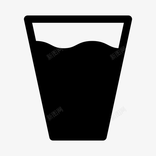 水杯冷水饮料图标svg_新图网 https://ixintu.com 冷水 杯子 水杯 饮料