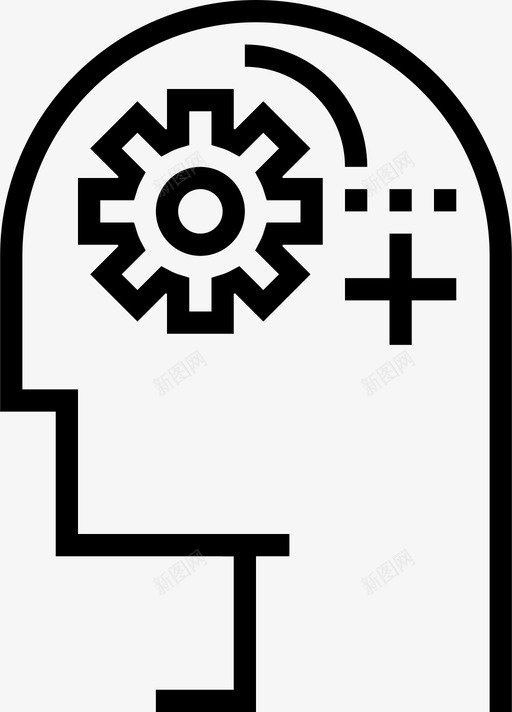 处理装备逻辑图标svg_新图网 https://ixintu.com 处理 思维 思考 悬疑推理 推理 装备 逻辑