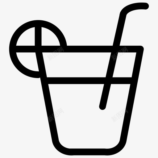 柠檬汁鸡尾酒冷饮图标svg_新图网 https://ixintu.com 冷饮 柠檬汁 概述酒店图标 饮料 鸡尾酒