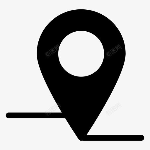 全球定位系统商业位置图标svg_新图网 https://ixintu.com 位置 全球定位系统 办公字形第一卷 商业 地图 导航