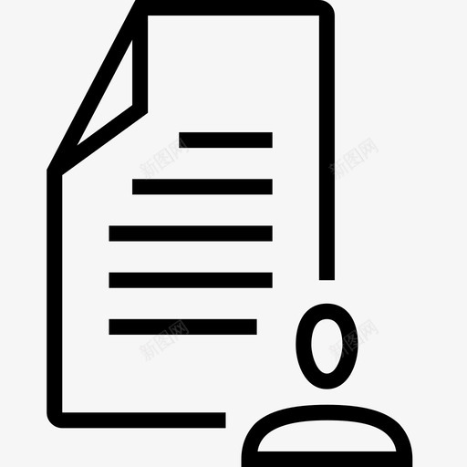 文件卡片信息图标svg_新图网 https://ixintu.com 信息 卡片 文件 用户 简历
