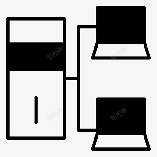 服务器连接计算机网络网络图标svg_新图网 https://ixintu.com 共享 服务器连接 社交 网络 计算机网络